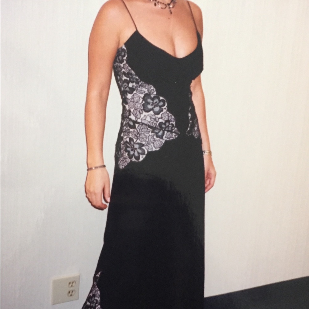 Formal Dress with Lace Inserts